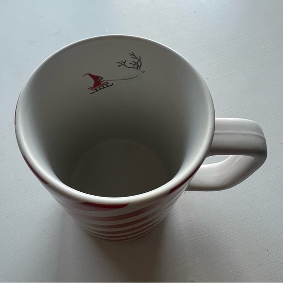 Starbucks Coff Mug 2018 Holiday Collection Red and White Candy Striped 12oz - Picture 6 of 7